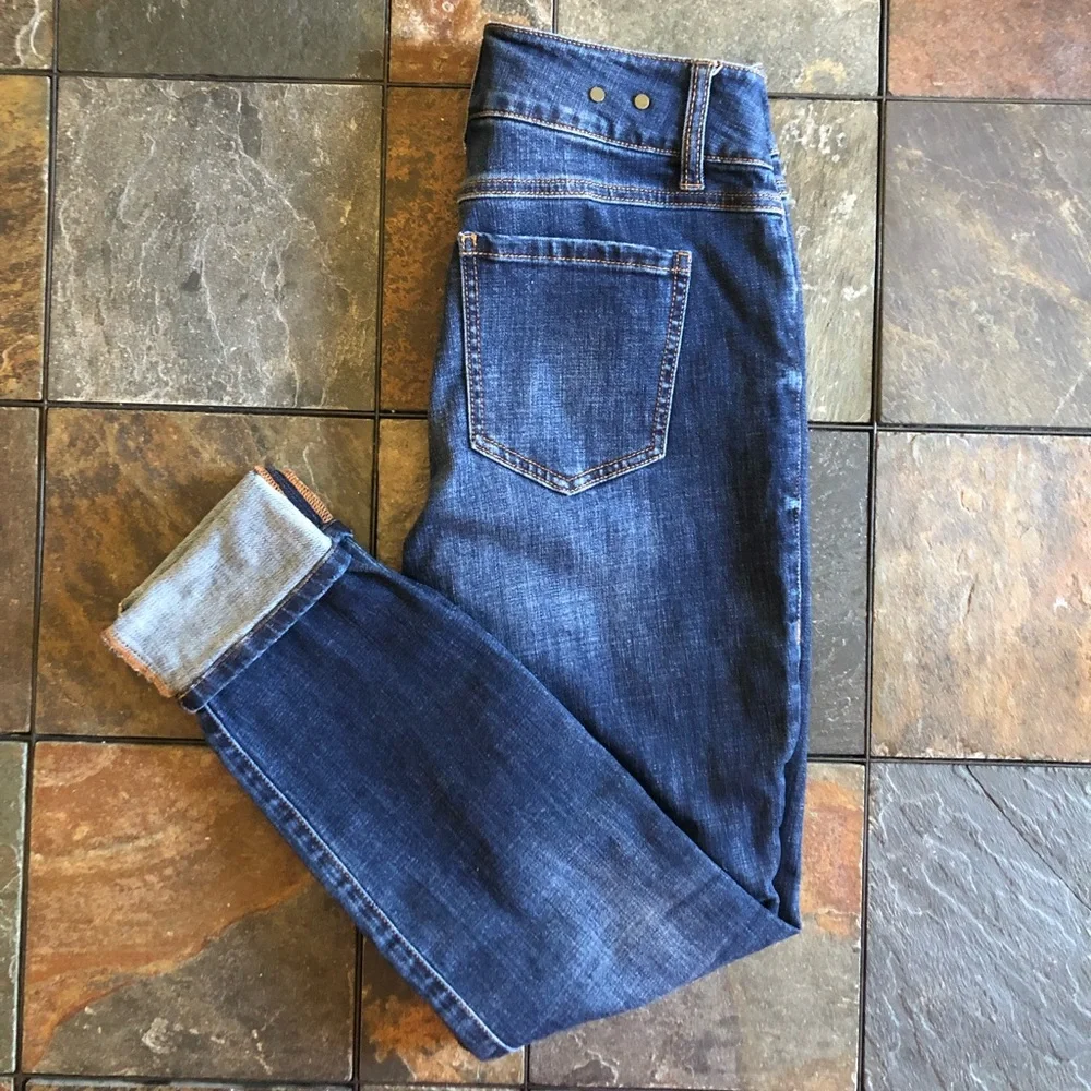 Cabi Cinch Skinny Jeans Ladies Size 4 Dark Blue Denim EUC - Picture 5 of 10